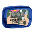 Translucent Compact Pedometer w/ Belt Clip